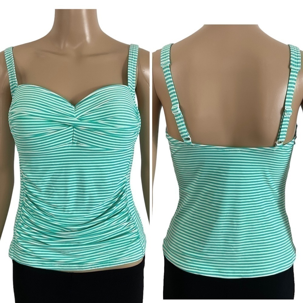 Bond-eye AUSTRALIA Nip Tuck Twist Bandeau Multi Fit Cup Tankini top Size US 8